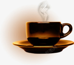 一杯热饮手绘咖啡杯高清图片
