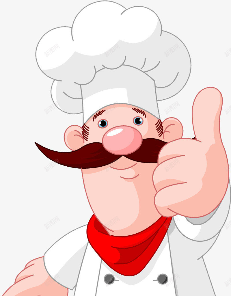 卡通厨师形式png免抠素材_新图网 https://ixintu.com 元素 卡通 厨师 形象 竖拇指 设计