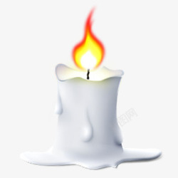 白蜡烛素材