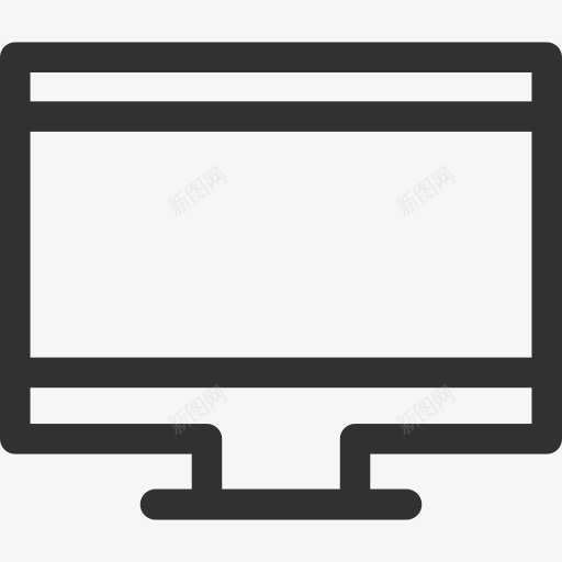电脑宽屏图标png_新图网 https://ixintu.com iMac 屏幕 电脑 电视 网络