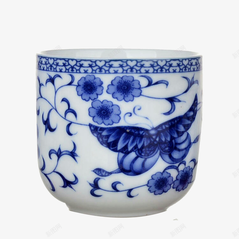 青花瓷杯子png免抠素材_新图网 https://ixintu.com 产品实物 功夫茶 茶具 青花瓷