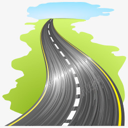 手绘马路png免抠素材_新图网 https://ixintu.com 卡通素材 地面 手绘素材 背景装饰 路面 马路