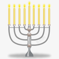 Hanukkah蜡烛光明节Festivalicons图标高清图片