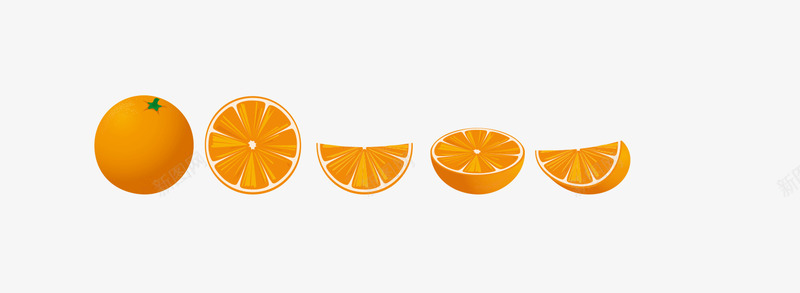 橙汁水果渐变矢量图eps免抠素材_新图网 https://ixintu.com 橙子 渐变 黄色 矢量图