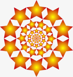渐变星形金色星星高清图片