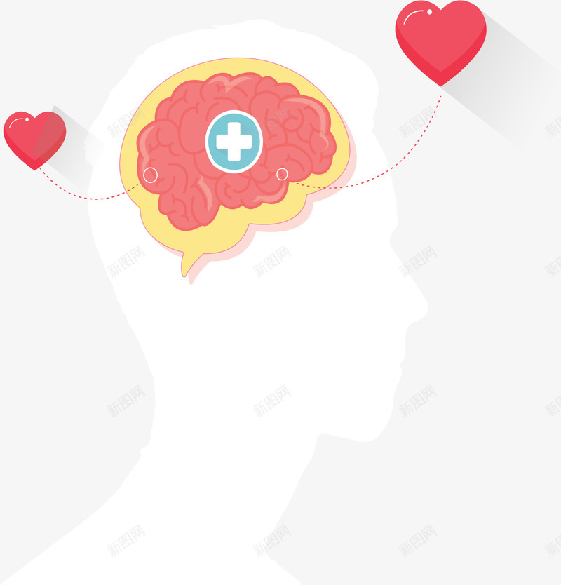 医疗大脑情感管理矢量图ai免抠素材_新图网 https://ixintu.com 医疗 医疗管理 大脑 情感管理 矢量png 精神健康 矢量图