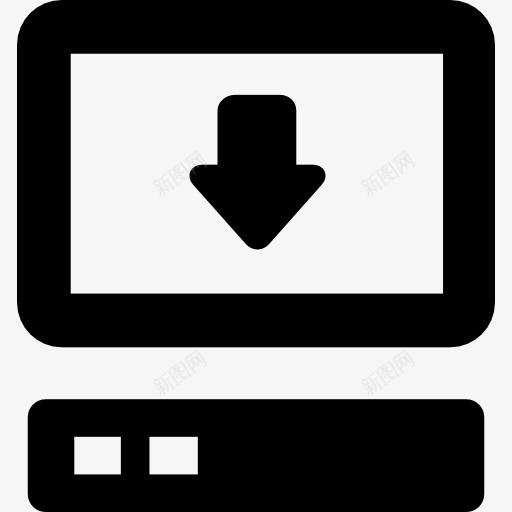 监控图标png_新图网 https://ixintu.com 下载 向下箭头 屏幕 电视 计算机技术