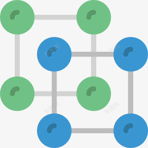 原子图标png_新图网 https://ixintu.com 债券 分子 化学 医学 原子 教育 结构