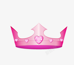 粉色公主王冠素材