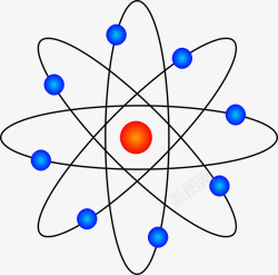 原子背景物理粒子结构图高清图片