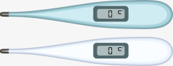 手绘电子体温计矢量图素材