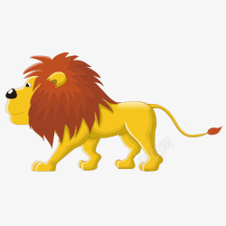 卡通狮子的王国素材