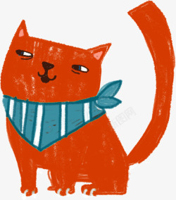 可爱的彩绘猫咪素材