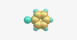 溴苯的分子结构简式金色溴苯分子结构分子形状高清图片