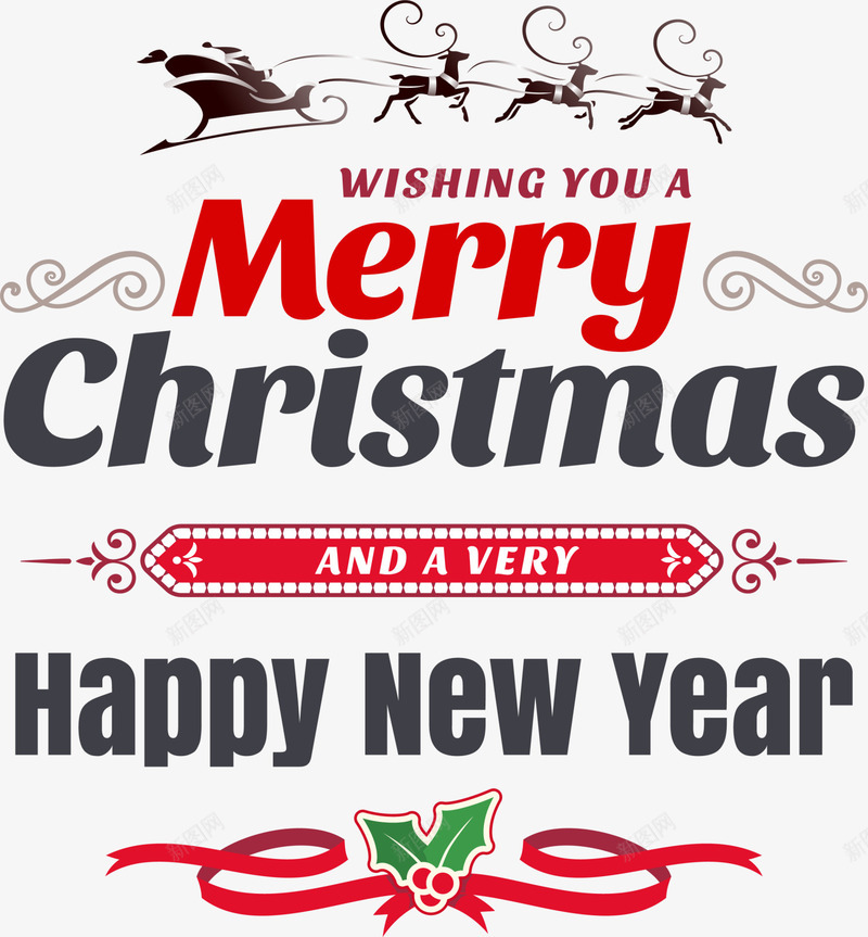 红色圣诞节字母标签png免抠素材_新图网 https://ixintu.com Christmas Merry merry 勋章 圣诞快乐 圣诞节 字母标签 新年快乐 麋鹿