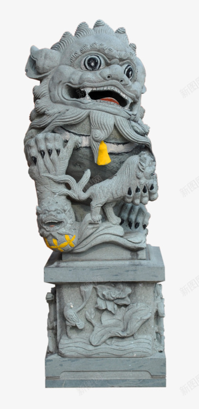 石狮子雕塑png免抠素材_新图网 https://ixintu.com 石 石狮子 石雕 雕塑