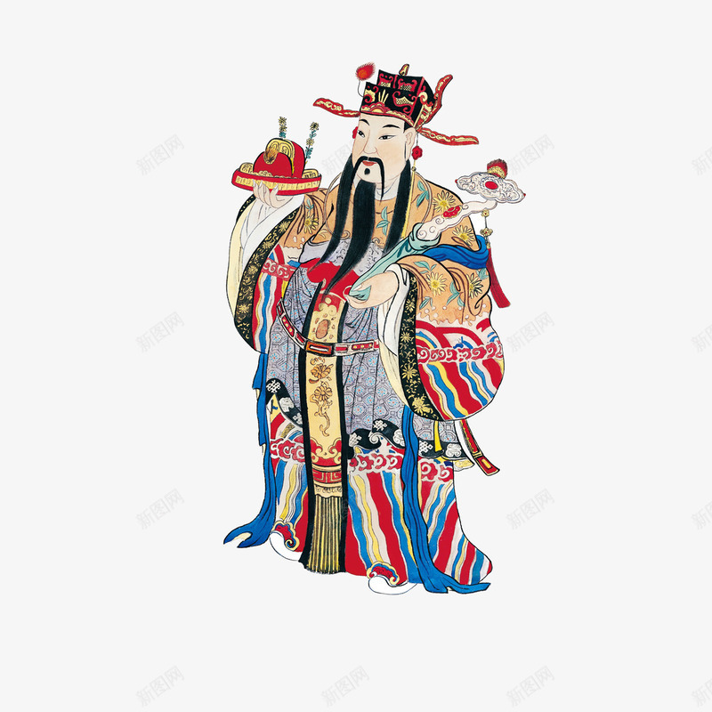 中国传说人物png免抠素材_新图网 https://ixintu.com 中国传说人物 古代 神仙 财神