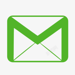 电子邮件绿色节拍器素材