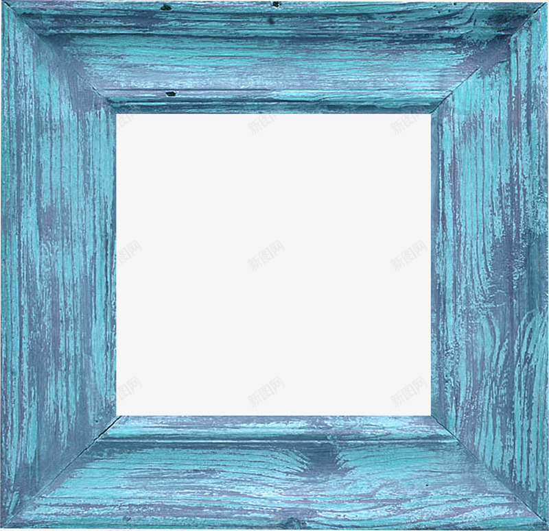 蓝色木纹方框png免抠素材_新图网 https://ixintu.com 方框 方框素材 木纹 木纹素材 蓝色 蓝色素材