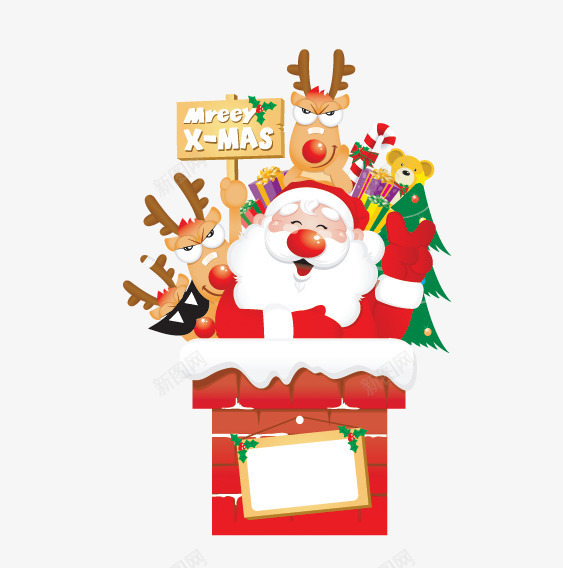 圣诞老人圣诞帽胡子麋鹿礼物png免抠素材_新图网 https://ixintu.com 圣诞帽 圣诞老人 礼物 素材 胡子 麋鹿