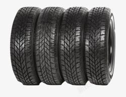 冬季胎黑色汽车用品依靠一起的冬季胎轮高清图片
