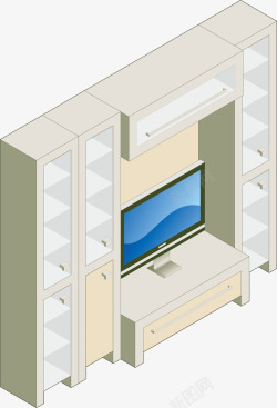 电视墙矢量图素材