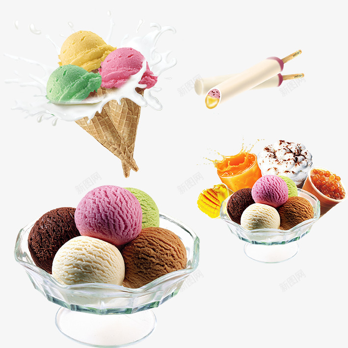 冰淇淋png免抠素材_新图网 https://ixintu.com 其他 冰棍 冰淇淋 冷饮 奶油 巧克力 广告设计