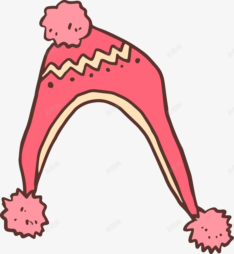 红色卡通帽子服饰图png免抠素材_新图网 https://ixintu.com 保暖 冬日 卡通帽子 帽子 帽子图 彩色 服饰 棒球帽 毛线帽 礼帽