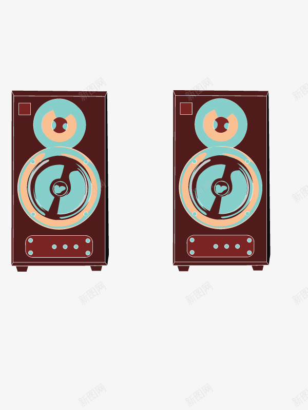 复古音响装饰矢量图ai免抠素材_新图网 https://ixintu.com 复古 手绘 装饰矢量图 音乐 音响 矢量图