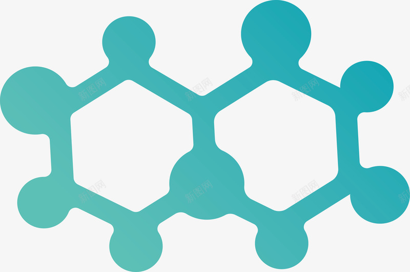 绿色六边形分子结构png免抠素材_新图网 https://ixintu.com 六边形 几何结构 分子 分子结构 矢量png 绿色分子