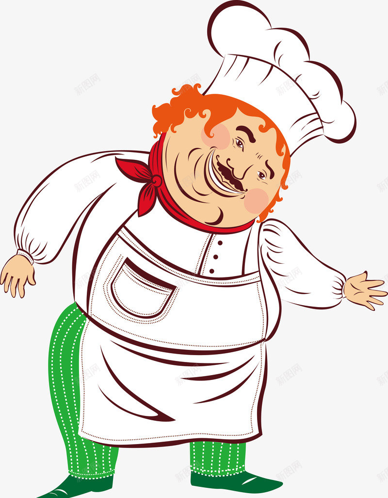 可爱厨师png免抠素材_新图网 https://ixintu.com 人物形象 卡通 厨师帽 厨师服 厨房