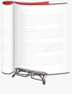 书本与眼镜矢量图素材