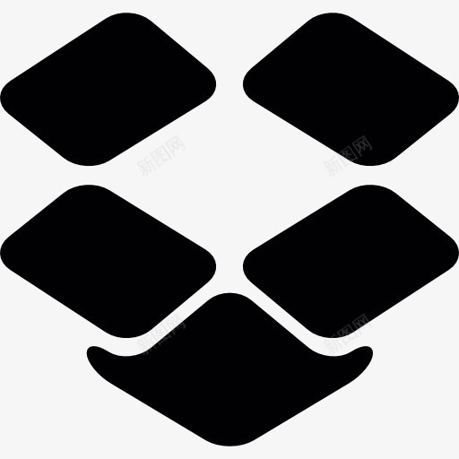 Dropbox的符号图标png_新图网 https://ixintu.com 分享 文件夹 标志 标识 盒 网络