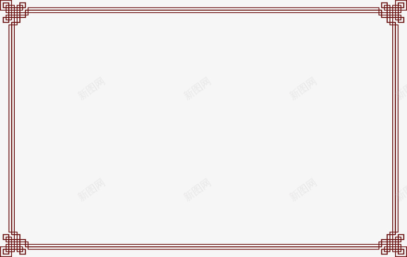 中国风边框png免抠素材_新图网 https://ixintu.com 中国风 木纹 边框