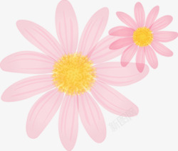 粉色温馨手绘花朵素材