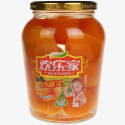欢乐家杏子罐头素材