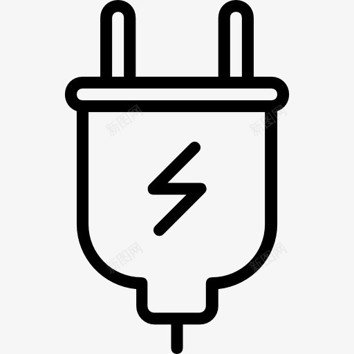 塞图标png_新图网 https://ixintu.com 充电插头 技术 电力 电子 电气 能源