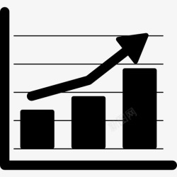 不同颜色的统计条金融条统计图标高清图片