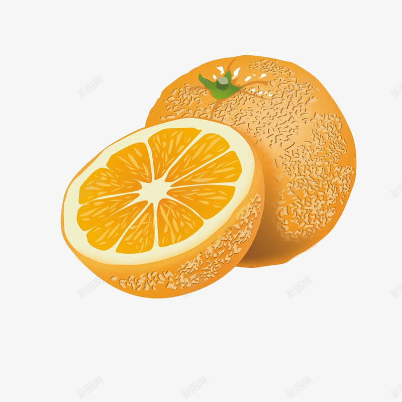 卡通两个香橙png免抠素材_新图网 https://ixintu.com 半个橙子 卡通 插画 橘子 橙子 橙汁 水果 设计 香橙 香橙卡通