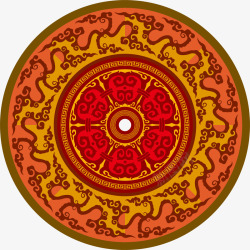 名族文化传统名族花纹装饰图案素材