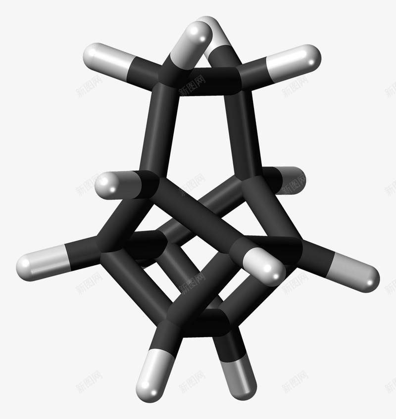 黑色的分子结构png免抠素材_新图网 https://ixintu.com 分子 分析 结构 黑色