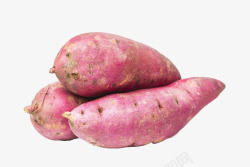 紫色番薯紫红色放在一起的番薯高清图片