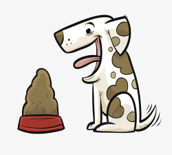 卡通图案宠物斑点狗素材