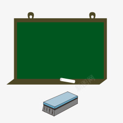 黑板黑板檫矢量图素材