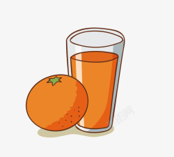 早晨晚餐橙汁矢量图高清图片