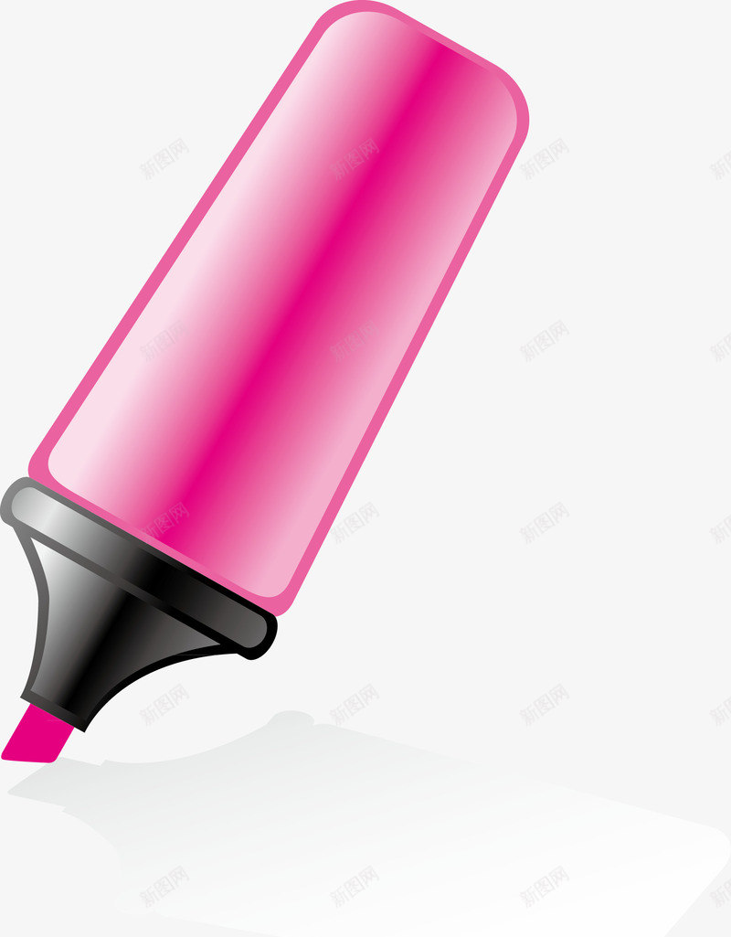 粉色水粉笔精美png免抠素材_新图网 https://ixintu.com 修饰 元素 创新 图案