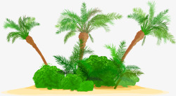 海南椰树素材