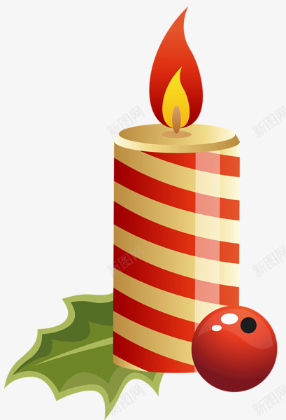 手绘圣诞节蜡烛png免抠素材_新图网 https://ixintu.com 圣诞节png素材 圣诞节图片 圣诞节小素材 圣诞节装饰 手绘圣诞节蜡烛