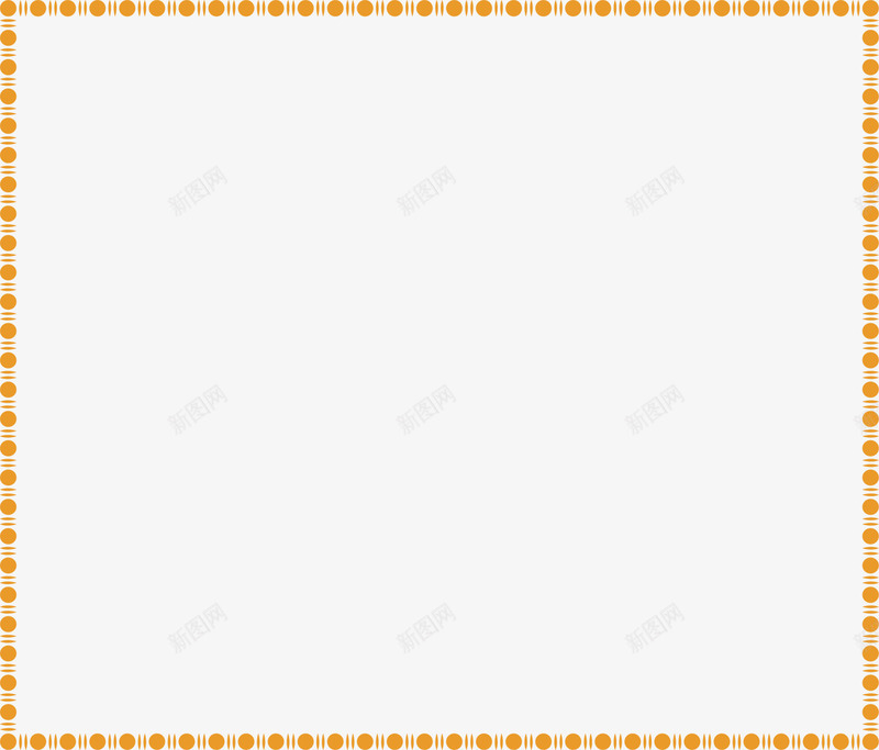 黄色线条框架png免抠素材_新图网 https://ixintu.com 斑点 框架 清新 简约 线条 边框纹理 黄色