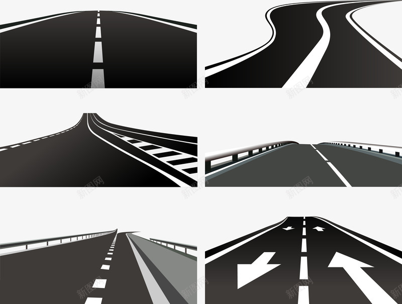 高速公路png免抠素材_新图网 https://ixintu.com PNG透明 装饰 设计 高速公路